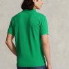 Tricouri polo personalizate Ralph Lauren, cu ochiuri subțire, verzi, pentru bărbați