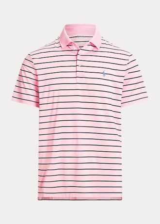 Tricouri polo Ralph Lauren Classic Fit Performance pentru bărbați roz Tricouri polo Ralph Lauren Classic Fit Performance pentru bărbați roz