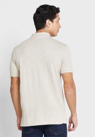 Tricouri polo Ralph Lauren Essential bej pentru bărbați Tricouri polo Ralph Lauren Essential bej pentru bărbați