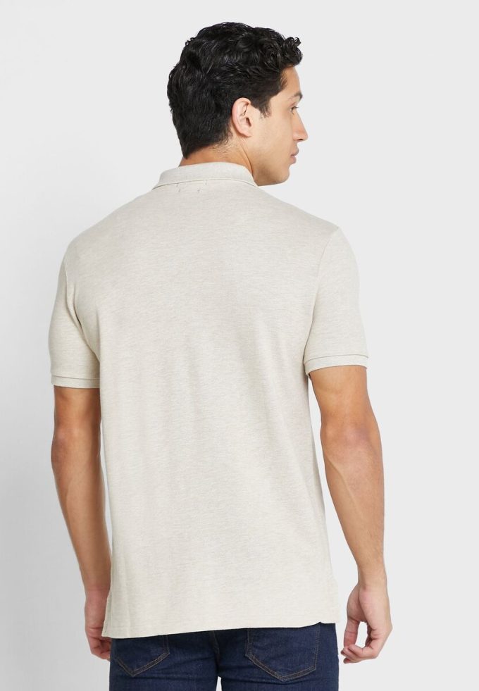 Tricouri polo Ralph Lauren Essential bej pentru bărbați