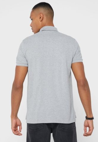 Tricouri polo Ralph Lauren Essential gri pentru bărbați Tricouri polo Ralph Lauren Essential gri pentru bărbați