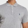 Tricouri polo Ralph Lauren Essential gri pentru bărbați