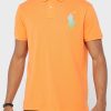 Tricouri polo Ralph Lauren Essential pentru bărbați portocalii