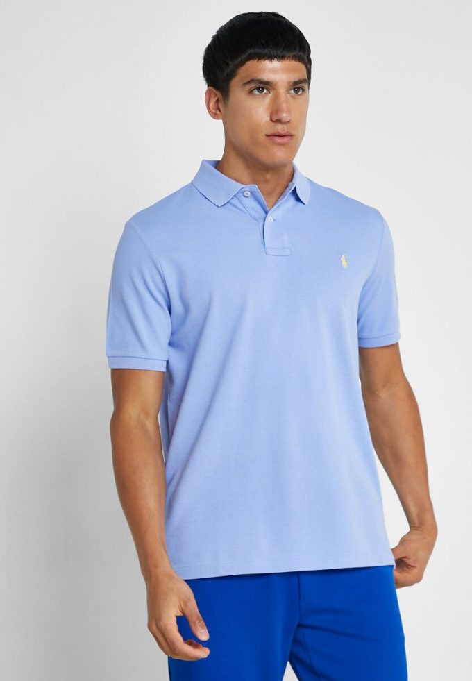 Tricouri polo Ralph Lauren Essential pentru bărbați violet Tricouri polo Ralph Lauren Essential pentru bărbați violet