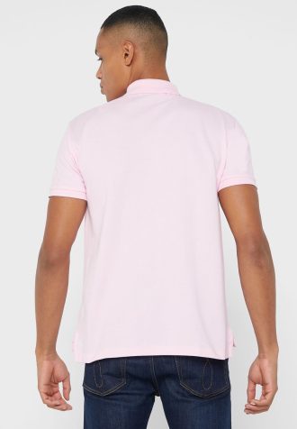 Tricouri polo Ralph Lauren Essential Slim fit pentru bărbați roz