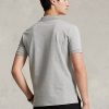 Tricouri polo Ralph Lauren personalizate pentru bărbați, gri, slim cu plasă elastică