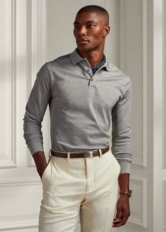 Tricouri polo Ralph Lauren personalizate pentru bărbați, slim fit, piqué