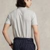 Tricouri polo Ralph Lauren, personalizate, slim, din bumbac și in, gri