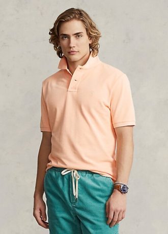 Tricouri polo Ralph Lauren RL Origin portocalii pentru bărbați