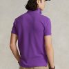 Tricouri polo Ralph Lauren The Iconic Mesh pentru bărbați violet
