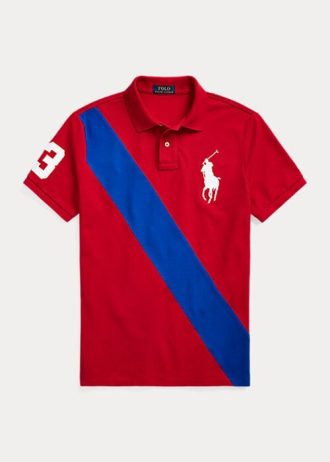 Tricouri polo roșii Ralph Lauren Big Pony pentru bărbați Tricouri polo roșii Ralph Lauren Big Pony pentru bărbați