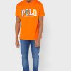 Tricouri portocalii cu logo Ralph Lauren pentru bărbați Tricouri portocalii cu logo Ralph Lauren pentru bărbați