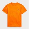 Tricouri portocalii pentru bărbați Ralph Lauren, cu tăiere clasică, din jerseu greu Tricouri portocalii pentru bărbați Ralph Lauren, cu tăiere clasică, din jerseu greu