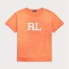 Tricouri portocalii pentru femei Ralph Lauren Rl Logo Jersey