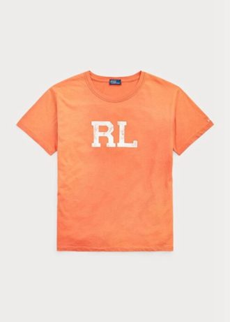 Tricouri portocalii pentru femei Ralph Lauren Rl Logo Jersey Tricouri portocalii pentru femei Ralph Lauren Rl Logo Jersey