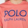 Tricouri roșii cu logo Ralph Lauren pentru femei Tricouri roșii cu logo Ralph Lauren pentru femei