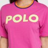 Tricouri roz Ralph Lauren cu decolteu rotund pentru femei