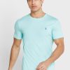 Tricouri verde Ralph Lauren Essential Crew Gate pentru bărbați