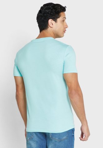 Tricouri verde Ralph Lauren Essential Crew Gate pentru bărbați