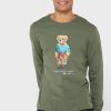 Tricouri verde Ralph Lauren Graphic Crew Gate pentru bărbați Tricouri verde Ralph Lauren Graphic Crew Gate pentru bărbați