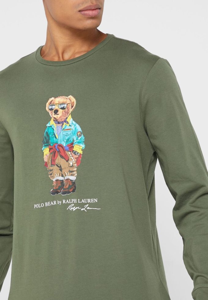 Tricouri verde Ralph Lauren Graphic Crew Gate pentru bărbați Tricouri verde Ralph Lauren Graphic Crew Gate pentru bărbați