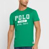 Tricouri verzi cu logo Ralph Lauren pentru bărbați