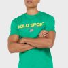 Tricouri verzi cu logo Ralph Lauren pentru bărbați