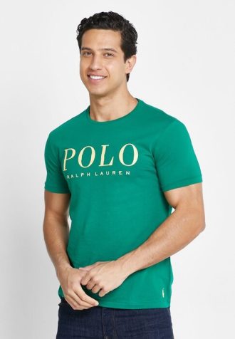 Tricouri verzi cu logo Ralph Lauren pentru bărbați