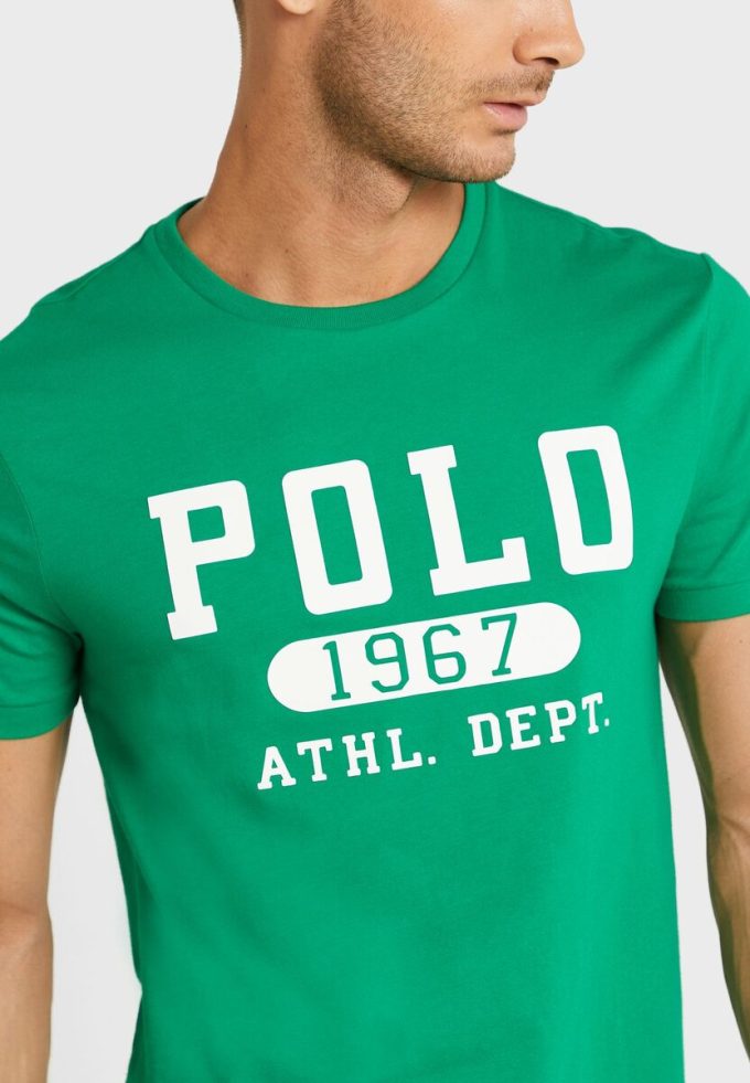 Tricouri verzi cu logo Ralph Lauren pentru bărbați
