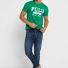 Tricouri verzi cu logo Ralph Lauren pentru bărbați