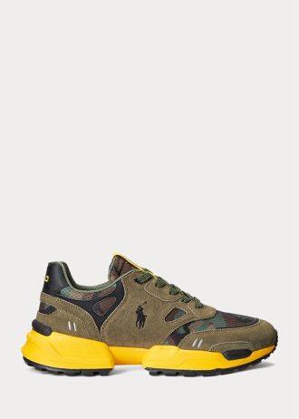 Verzi / Camo pentru bărbați Ralph Lauren Jogger Suede & Pantofi Camo Ripstop Verzi / Camo pentru bărbați Ralph Lauren Jogger Suede & Pantofi Camo Ripstop