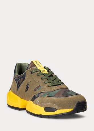Verzi / Camo pentru bărbați Ralph Lauren Jogger Suede & Pantofi Camo Ripstop Verzi / Camo pentru bărbați Ralph Lauren Jogger Suede & Pantofi Camo Ripstop