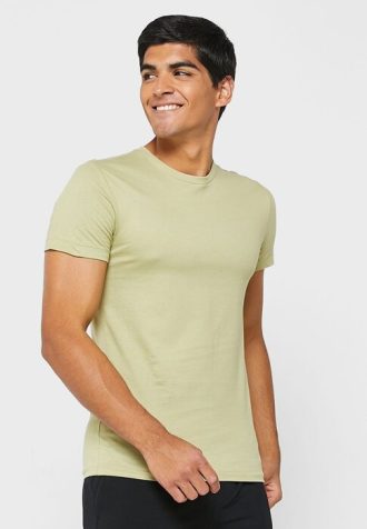 Verzi pentru bărbați Ralph Lauren, pachet de 3 tricouri asortate cu gât crew