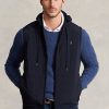 Vestă cu glugă hibridă Ralph Lauren pentru bărbați bleumarin Vestă cu glugă hibridă Ralph Lauren pentru bărbați bleumarin