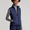 Vestă hibridă cu fermoar complet Ralph Lauren, matlasată în față, pentru femei bleumarin Vestă hibridă cu fermoar complet Ralph Lauren, matlasată în față, pentru femei bleumarin