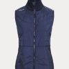 Vestă hibridă cu fermoar complet Ralph Lauren, matlasată în față, pentru femei bleumarin Vestă hibridă cu fermoar complet Ralph Lauren, matlasată în față, pentru femei bleumarin