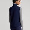 Vestă hibridă cu fermoar complet Ralph Lauren, matlasată în față, pentru femei bleumarin Vestă hibridă cu fermoar complet Ralph Lauren, matlasată în față, pentru femei bleumarin