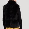 Vestă neagră din shearling pentru femei Ralph Lauren Vestă neagră din shearling pentru femei Ralph Lauren