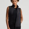Vestă neagră Ralph Lauren Hybrid Performance cu fermoar complet pentru femei Vestă neagră Ralph Lauren Hybrid Performance cu fermoar complet pentru femei