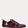 Violet pentru femei Ralph Lauren Colten Embossed Leather & Pantofi din piele intoarsa Violet pentru femei Ralph Lauren Colten Embossed Leather & Pantofi din piele intoarsa