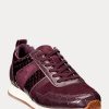 Violet pentru femei Ralph Lauren Colten Embossed Leather & Pantofi din piele intoarsa Violet pentru femei Ralph Lauren Colten Embossed Leather & Pantofi din piele intoarsa