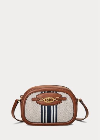 Vnl_lrn Tn/Lrn Tn/Vnl-frn Genți crossbody Jordynn medii cu dungi Ralph Lauren pentru femei Vnl_lrn Tn/Lrn Tn/Vnl-frn Genți crossbody Jordynn medii cu dungi Ralph Lauren pentru femei