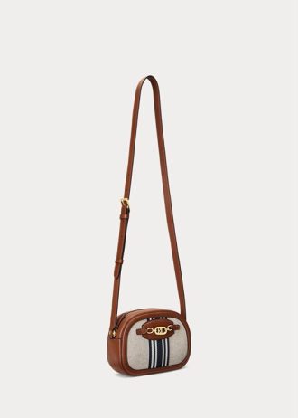Vnl_lrn Tn/Lrn Tn/Vnl-frn Genți crossbody Jordynn medii cu dungi Ralph Lauren pentru femei Vnl_lrn Tn/Lrn Tn/Vnl-frn Genți crossbody Jordynn medii cu dungi Ralph Lauren pentru femei