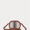 Vnl_lrn Tn/Lrn Tn/Vnl-frn Genți crossbody Jordynn medii cu dungi Ralph Lauren pentru femei