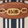 Vnl_lrn Tn/Lrn Tn/Vnl-frn Genți crossbody Jordynn medii cu dungi Ralph Lauren pentru femei