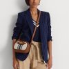Vnl_lrn Tn/Lrn Tn/Vnl-frn Genți crossbody Jordynn medii cu dungi Ralph Lauren pentru femei